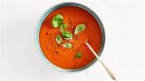 Test Kitchen S Favorite Tomato Soup Recipe Martha Stewart