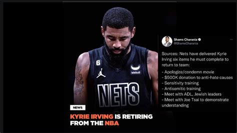 Kyrie Irving Refuses Brooklyn Nets Demands May Retire And Not Players Job To Save Him Youtube