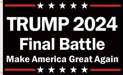 Amazon Osne U Trump Flags Final Battle Sign X Ft Outdoor