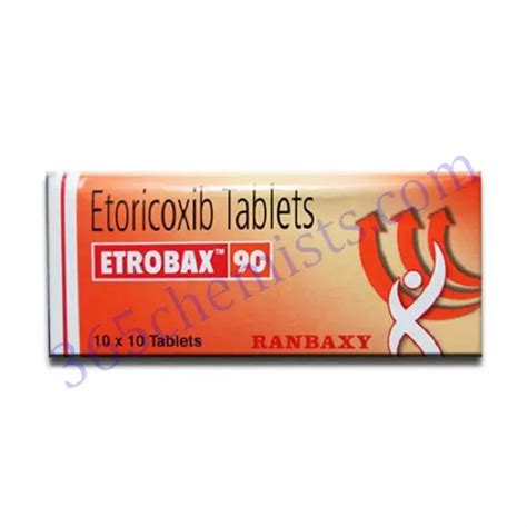 Etrobax 90 Tablet Etoricoxib 90mg 365chemists