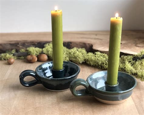 Ceramic Taper Candle Holder Candlestick Holder Etsy Candle Holders Taper Candle Holders