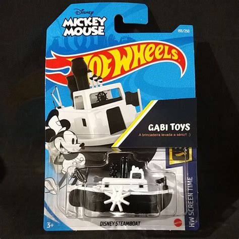 Hot Wheels Disney Steamboat Mickey Mouse Shopee Brasil