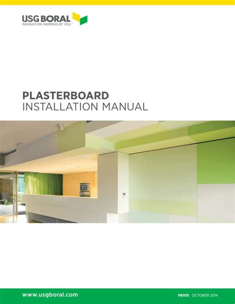 plasterboard installation manual