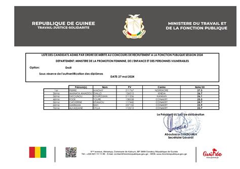 Concours De Recrutement La Fonction Publique Liste Des Candidats