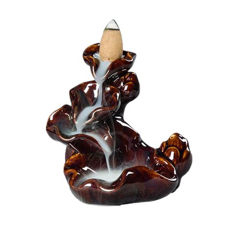 Porcelain Backflow Ceramic Incense Burner Holder Buddhist Backflow