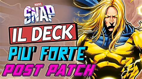 Il Deck Pi Forte Di Marvel Snap Sentry Sera Toxic Ita Youtube