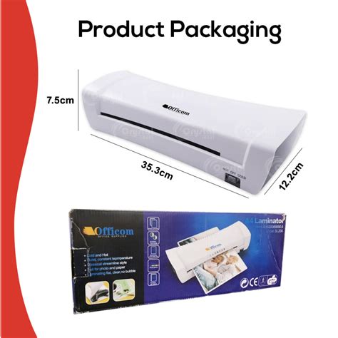 A4 Size Laminator Officom Sl200 Hot And Cold Laminating Machine A4 With