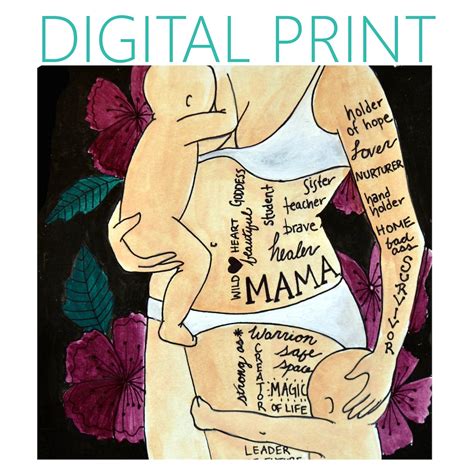 DIGITAL mama Print/poster /birth Art/ Pregnancy Art/ Midwife/ Doula/ Gift for New Mom - Etsy