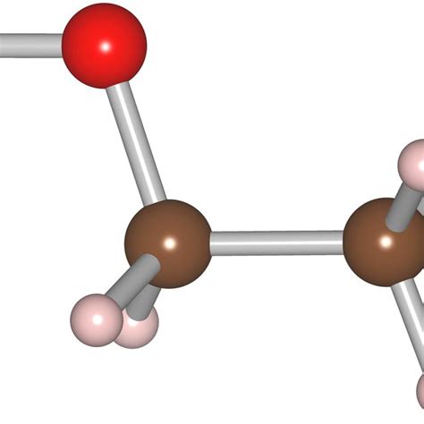 Color Online Atomic Structure Of Ethanol A And Water B In Gas