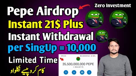 Pepe Coin Pepe Airdrop Instant Withdrawal Pepe Wallet Pepe