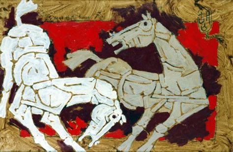 Indian folk art, Horse painting, Abstract art painting