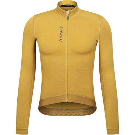 Isadore Signature Deep Winter Fietstrui Met Lange Mouwen Heren Ecru Olive