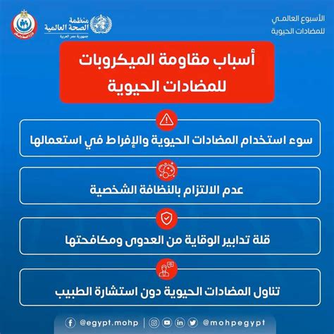 الصحة تكشف 4 أسباب تؤدي إلى مقاومة الميكروبات للمضادات الحيوية بوابة