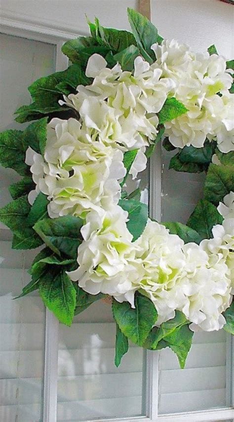 Large Hydrangea Wreath Spring Wreath Summer Wreath Etsy