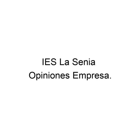 Opiniones Ies La Senia Paiporta