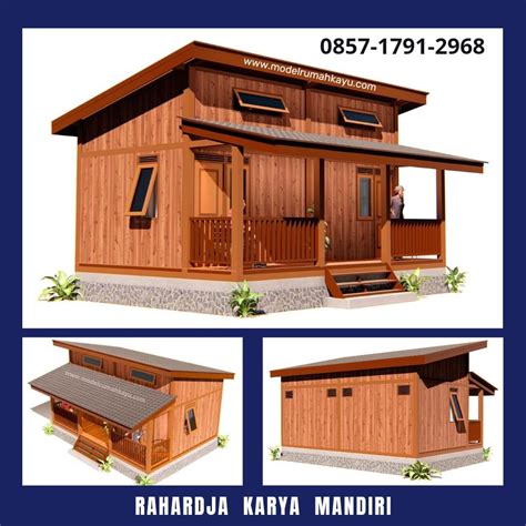 Harga Rumah Kayu Minimalis Model Rumah Kayu Variatif Custom