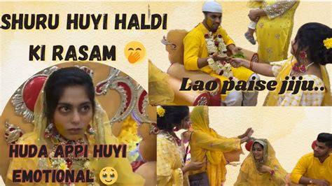 Haldi Ceremony StartedHuda Appi Lagi Rone Arbaazandkhushboovlog