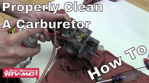 How To Properly Clean A Carburetor On A Motorcycle Or Atv Youtube