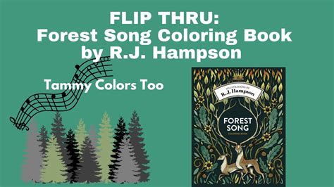 FLIP THRU Forest Song Coloring Book By R J Hampson YouTube