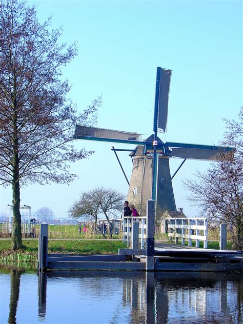 Whimsical Windmills Of Kinderdijk In The Netherlands Unesco Site