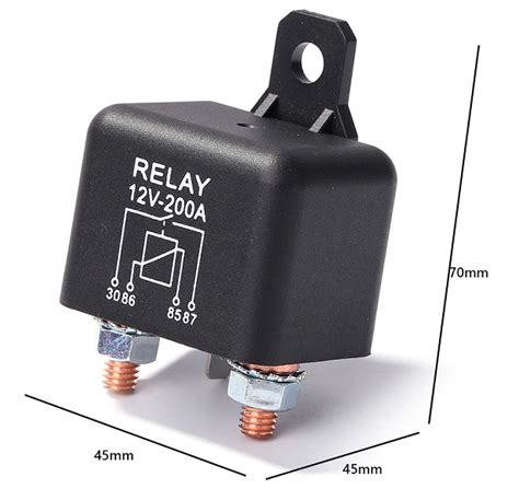 12V 200A Automotive Power Relay Mini ZL180 Starter Heavy Duty Charge