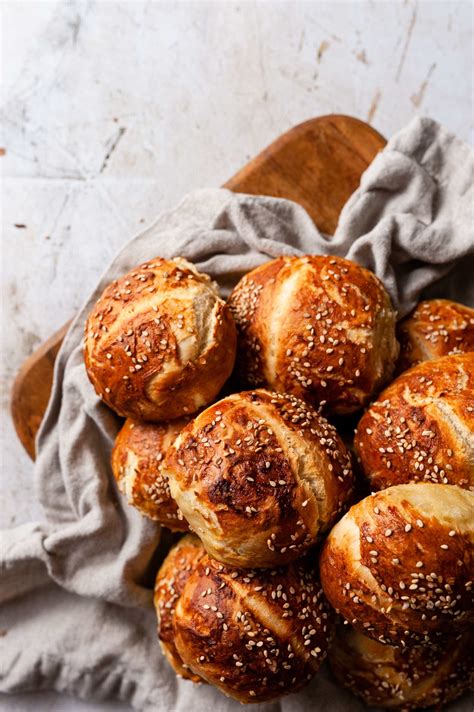 Easy Pretzel Rolls Two Cups Flour