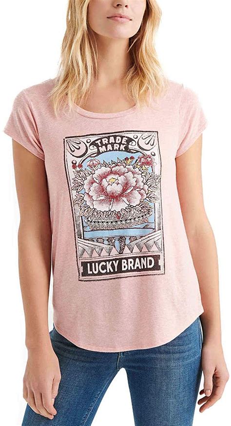 Lucky Brand Womens Graphic Tee At Amazon Womens Clothing Store With