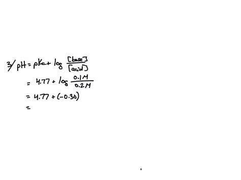 Solved What Is The Ph Of A M Acetate Buffer Pka That