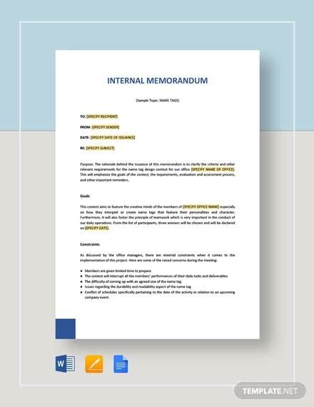 Free 13 Sample Internal Memo Templates In Pdf Ms Word