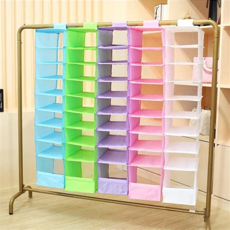 9 Cell Hanging Box Underwear Sorting Clothing Shoe Jean Storage Mails