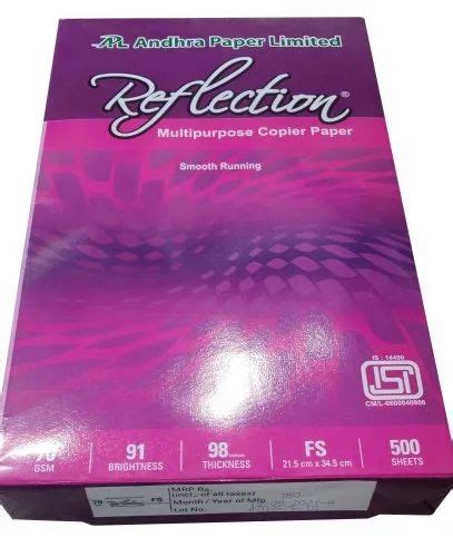 White Reflection Multipurpose Copier Paper For Print GSM Less Than