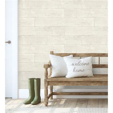 Papel Pintado Vin Lico Lavable Muro De Bloques De Piedra Beige Con