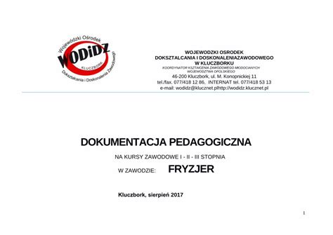 Pdf Dokumentacja Pedagogiczna Fryzjerwodidz Edu Pl Wp Content Uploads