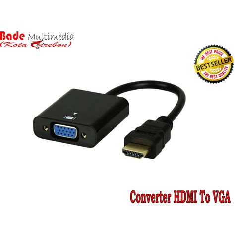 Jual Konverter Hdmi Ke Vga Port Hdmi To Vga Komputer Monitor Tv Lcd Led