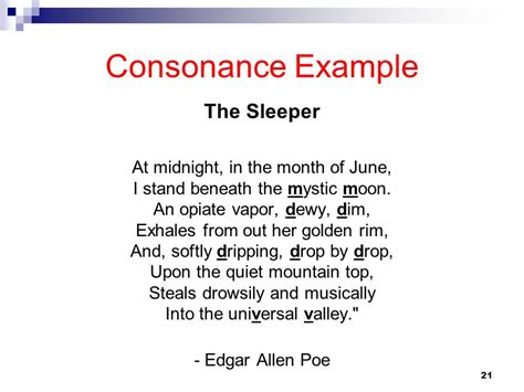 CONSONANCE EXAMPLES - alisen berde