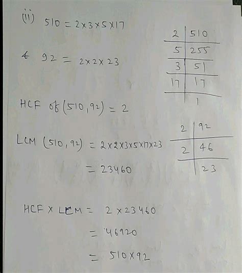 I 140 Find The LCM And HCF Of The Following Pairs Of Integers And