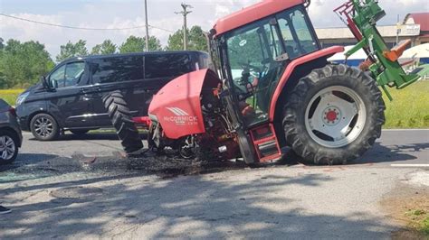 Agliè violento scontro tra unauto e un trattore due feriti La