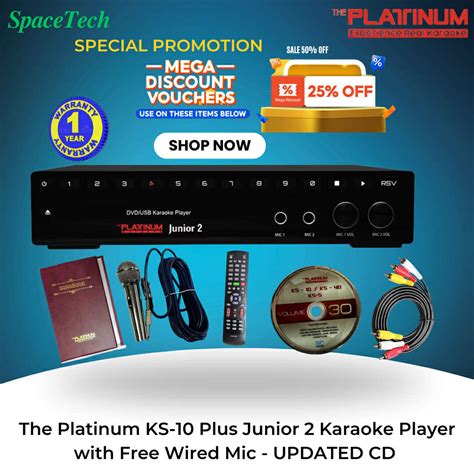 platinum ks   junior  karaoke player   wired mic