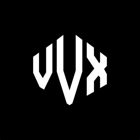 vvx letter logo design  polygon shape vvx polygon  cube shape