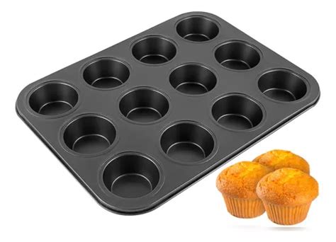 Charola Molde Cupcakes Muffin Reposteria Antiadherente Horno Mercadolibre