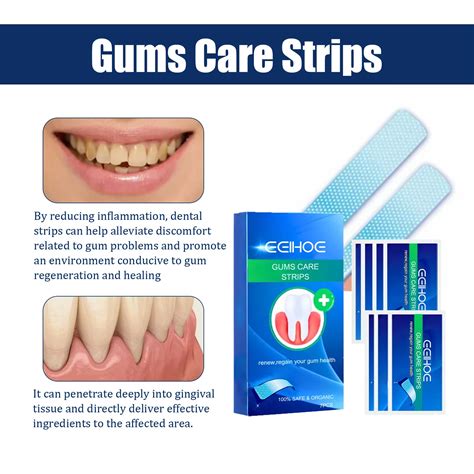 2024 New Product Gum Repair Strips Mint Flavor Gingival Repair Patch Caring Gingivals Relieving