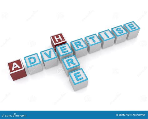 Advertise Here Sign Stock Photography - Image: 36243772