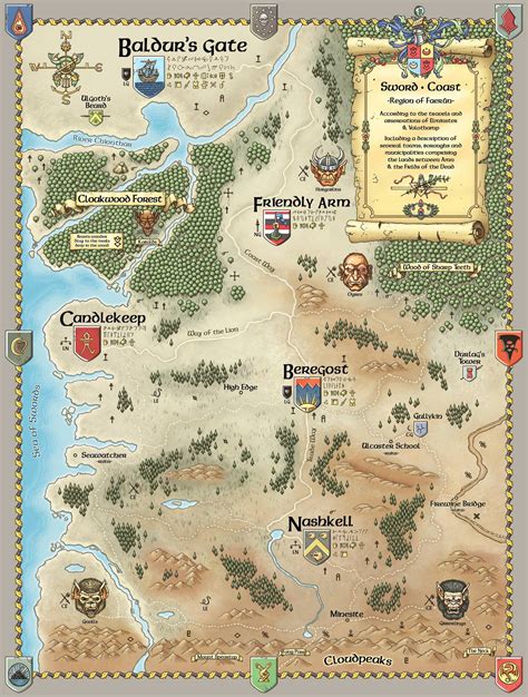 Baldurs Gate Area Fantasy World Map Baldur S Gate Portraits Fantasy Map ...