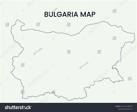 Map Of Bulgaria Outline Map Bulgaria Vector Royalty Free Stock