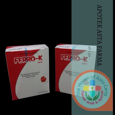 jual ferro  drop ml suplemen makanan penambah zat besi  anak