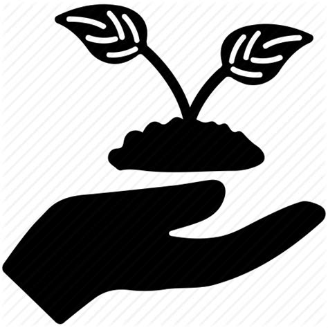 Taking Care Of Plants PNG Black And White Transparent Taking Care Of ...