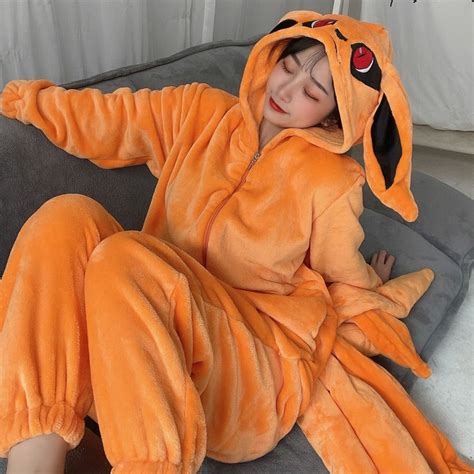 Uzumaki Naruto Kurama Kyuubi Fox Cosplay Fantasia Kigurumi Adulto