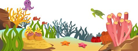 Underwater Scene With Coral Reef Stock Vector