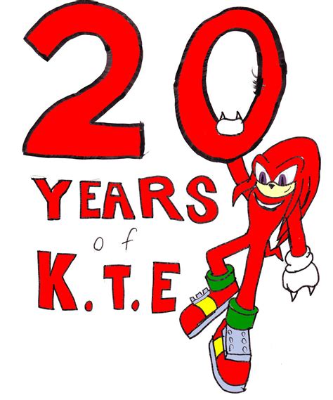 20 Years Of Knuckles The Echidna By Falconpawnch7 On Deviantart