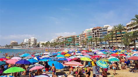 Torrevieja Beach Playa Del Cura Spain Youtube